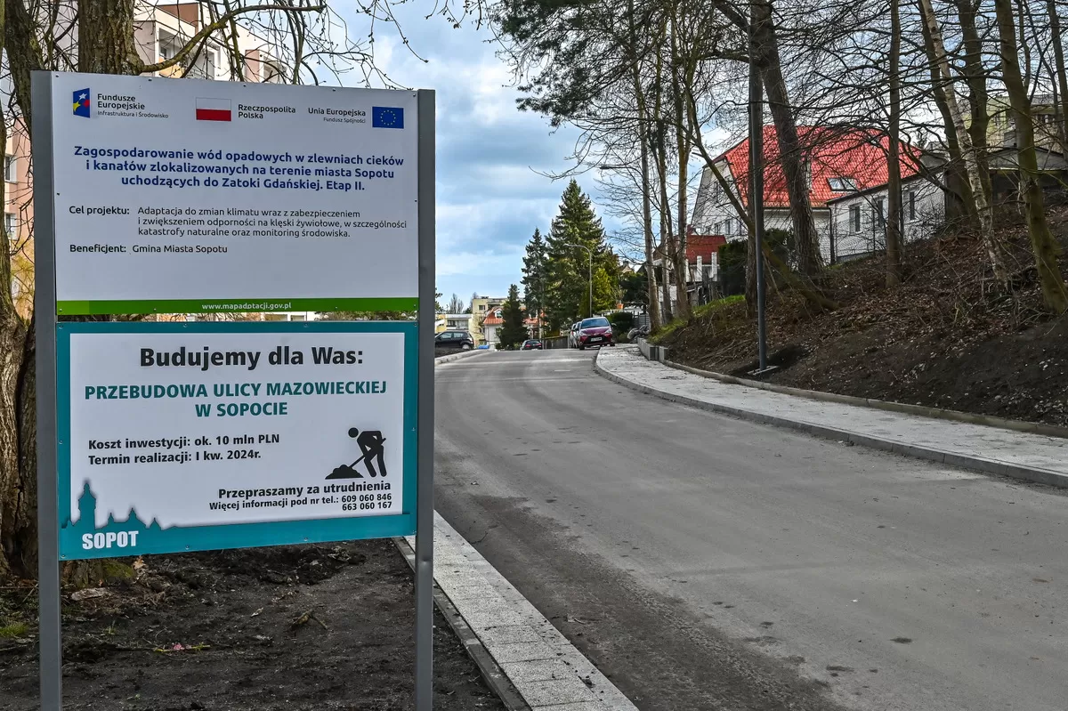 Ulica Mazowiecka po przebudowie