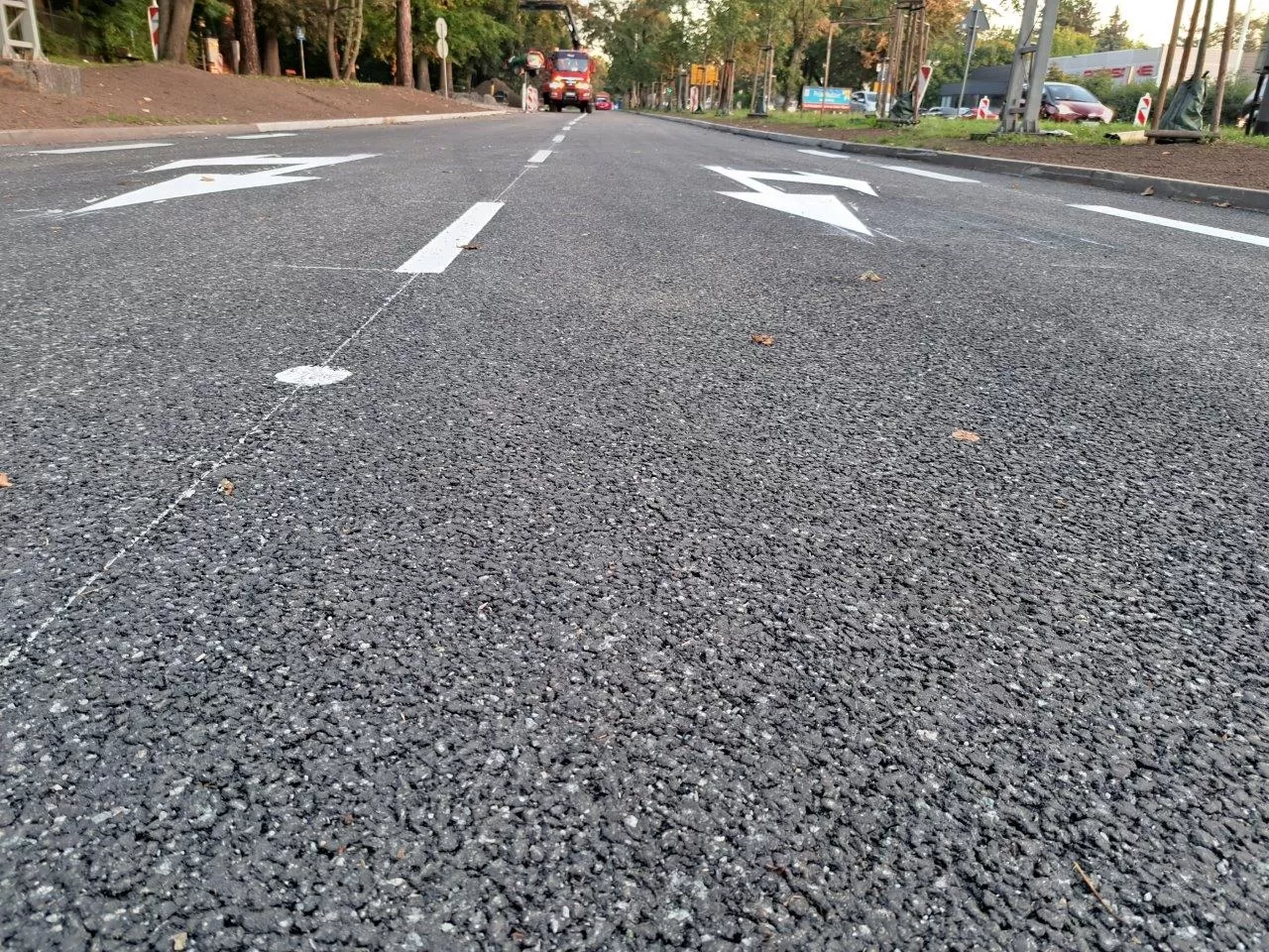 Zakończenie prac na remontowanym fragmencie Alei Niepodległości 