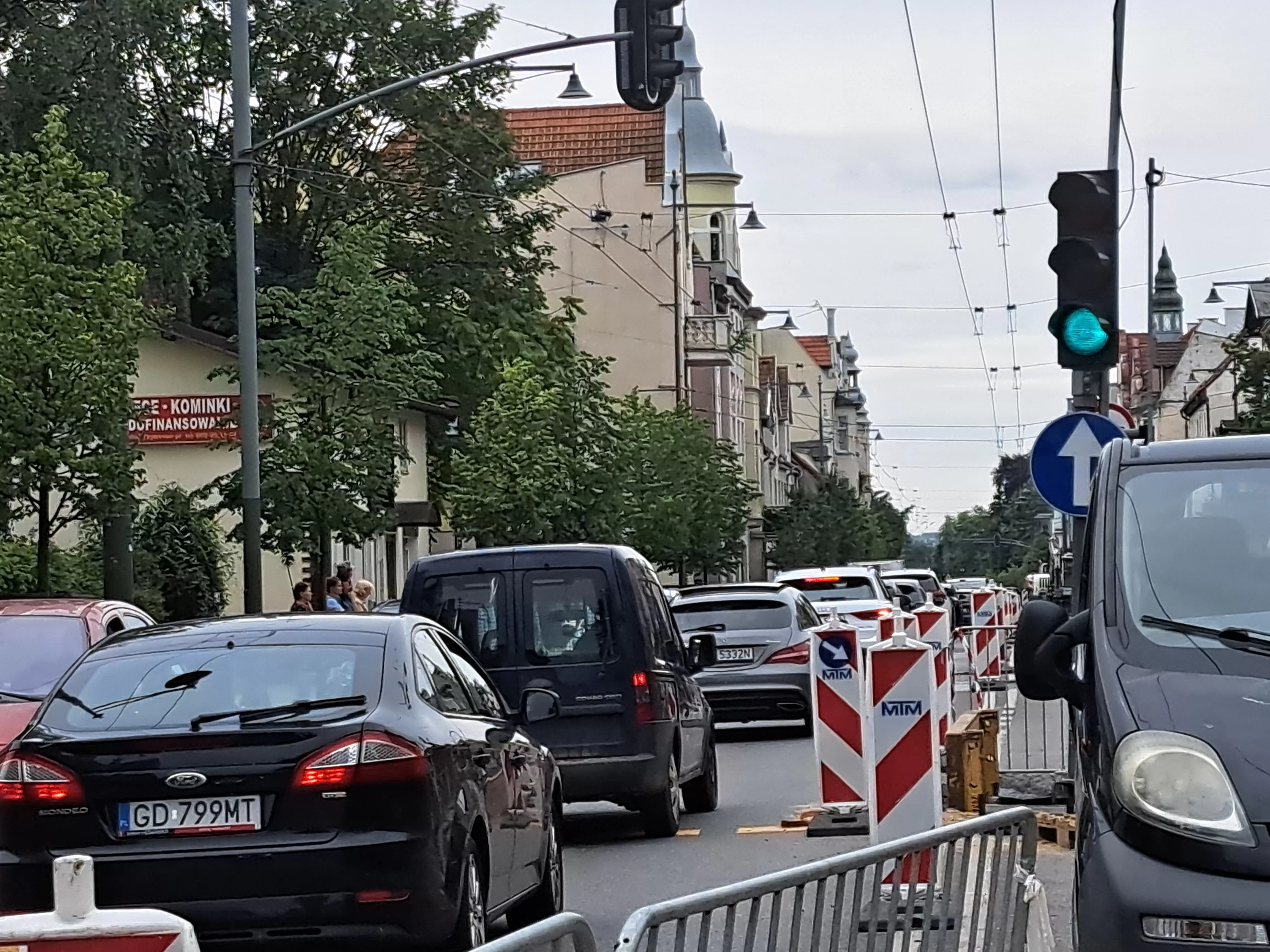 Zmiana organizacji ruchu na remontowanym odcinku Alei Niepodległości - etap 1B
